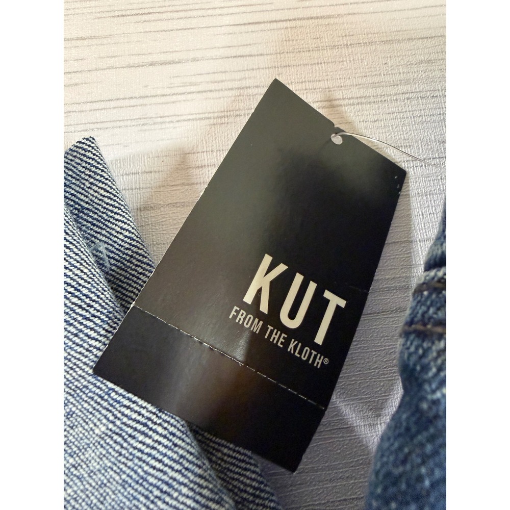 KUT from the Kloth Sienna High Rise Straight Leg Jeans 22W Hallowed Blue - Picture 3 of 10